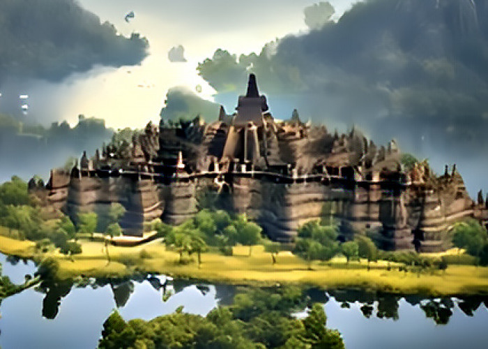 Seniman Ungkap Borobudur yang Dulu Dikelilingi Sungai Purba, Tapi Kini Kering Semua