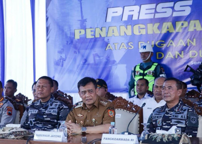Gubernur Jateng Ahmad Luthfi Dukung Penuh TNI AL Tindak Kapal Pengangkut 407 Ton Solar Ilegal