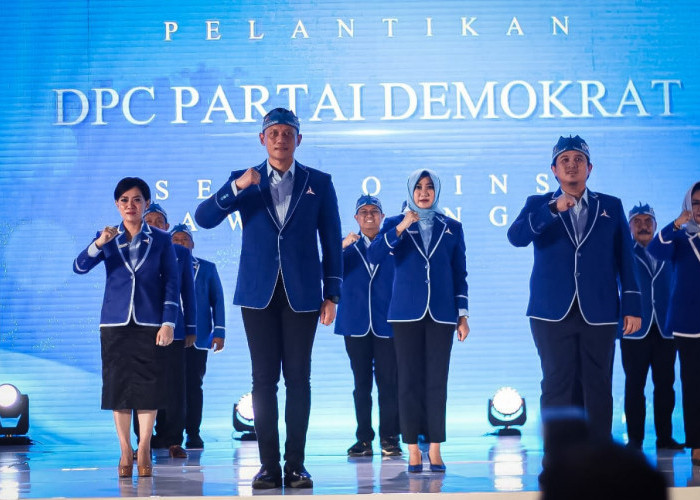 Lantik 35 Ketua DPC di Magelang, AHY Belum Tentukan Arah Koalisi Jelang Pilpres 2024