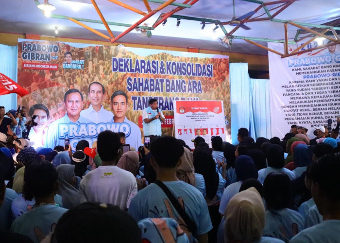 Relawan Bang Ara Tangerang Raya Yakin Pilpres Sekali Putaran untuk Prabowo-Gibran