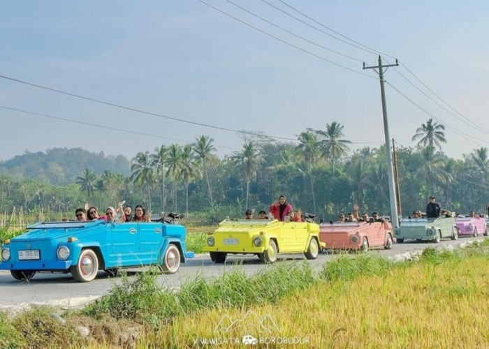 Serunya, Keliling Desa Sekitar Candi Borobudur Dengan Tour Naik Mobil VW Safari!