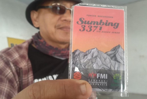 Rekam Jejak Pendaki, Basecamp Gunung Sumbing di Temanggung Terbitkan Kartu Pintar Pendaki