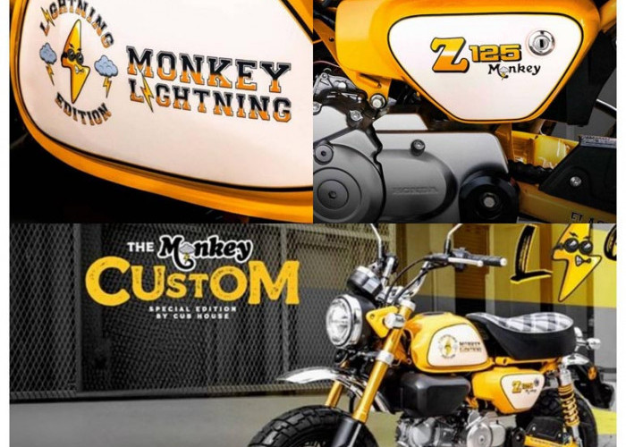Honda Monkey Lightning Special Edition Dari Cub House, Mungil Sekaligus Sangat estetik
