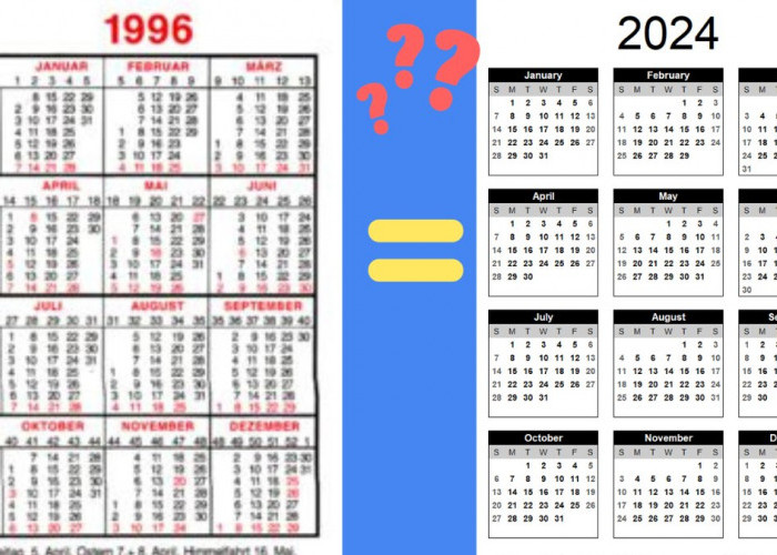 Kenapa Kalender 2024 Kembaran dengan Kalender Tahun 1996? Ternyata Begini Jawabannya