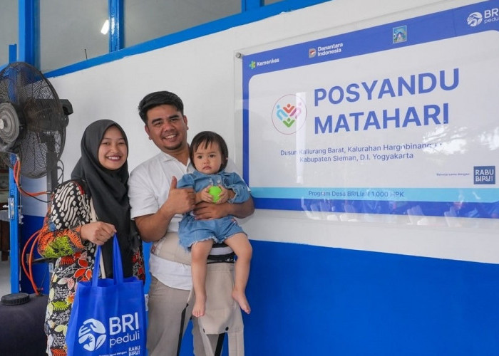 BRI Peduli Perkuat Layanan Kesehatan Ibu dan Anak Lewat Posyandu Matahari di Desa Brilian Hargobinangun Sleman