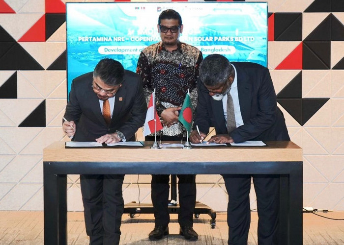 Pertamina NRE Tandatangani MoU dengan CUSP Dalami Kerja Sama Pengembangan Energi Terbarukan di Bangladesh