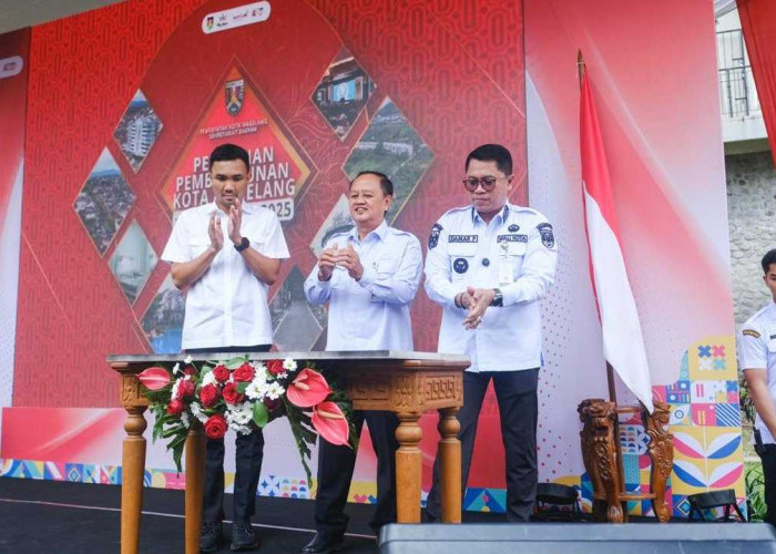 Proyek Pembangunan Kota Magelang TA 2025 Diresmikan, Walikota Pastikan Bermanfaat Bagi Masyarakat