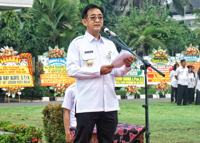Pertama Kali, Pj Bupati Magelang Sepyo Achanto Pimpin Apel Kinerja ASN di Lingkungan Pemerintah Kabupaten