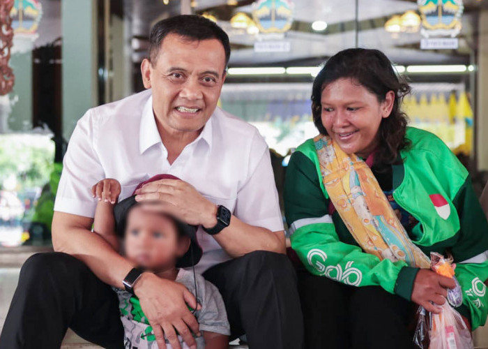 Temui Ibu Bawa Balita Saat Demo Ojol di Semarang, Ahmad Luthfi Janji Kawal Tuntutan Tarif