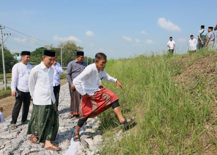 Sekda Jateng Tinjau Sawah Petani Terdampak Tanggul Jebol di Grobogan