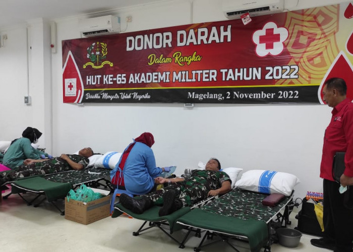 300 Pendonor Ramaikan Donor Darah HUT ke-65 Akmil Magelang