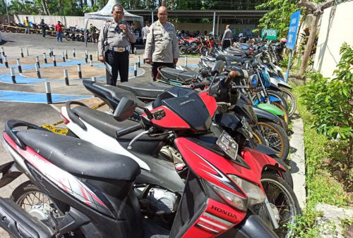 44 Motor Knalpot Brong Tilangan Tak Diambil Pemiliknya