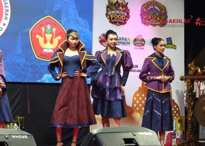 Koleksi 'Krata Nika' d’JeLiPat SMKN 3 Magelang X Cantiq Indonesia Sukses Guncang Panggung Borobudur Expo 2026