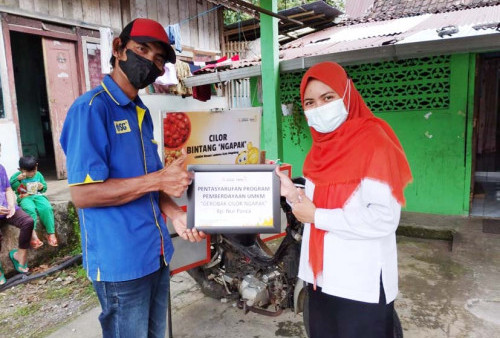 Pemberdayaan UMKM, Lazismu Kota Magelang Bantu Pak Panca Penjual Cilor