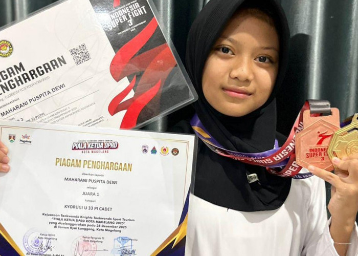 Maharani Puspita Dewi Persembahkan Dua Medali untuk SMP Mutual Kota Magelang