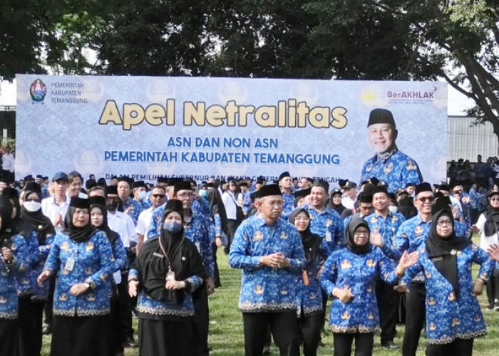 ASN di Temanggung Deklarasi Netralitas Dalam Pilkada, Pj Bupati: Harus Betul-betul Netral