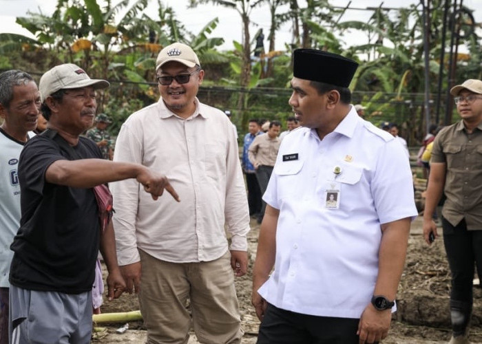 Wagub Taj Yasin Pastikan Perbaikan Tanggul Sungai Tuntang Grobogan Rampung Tiga Hari