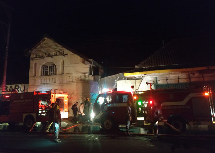 Rumah Kosong di Daerah Jalan Ahmad Yani Kota Magelang Kebakaran