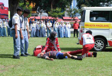 PMI Kota Magelang Gelar Apel Hari Relawan 2025 dan Simulasi Penanganan Bencana