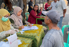 Tes HIV dan Gula Darah Gratis di Pasar Rejowinangun Kota Magelang Menyasar Kaum Pria