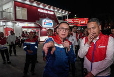 Pastikan Kesiapan BBM Arus Mudik 2026, Komisaris Utama Pertamina Tinjau SPBU Rest Area KM 57