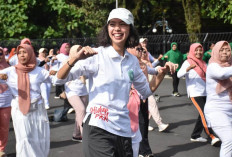 DWP Purworejo Ajak Perempuan Hidup Sehat Lewat Senam Massal HUT ke-26