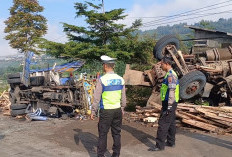  Kecelakaan Beruntun 5 Kendaraan di Jalur Parakan-Kertek Wonosobo, 1 Meninggal Dunia
