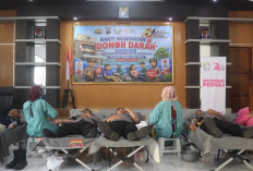 Polres Magelang Kota Gelar Donor Darah Sambut Hari Bhayangkara ke-80