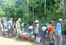 Satgas TMMD Ke-127 Percepat Pembangunan Rabat Beton di Desa Somagede