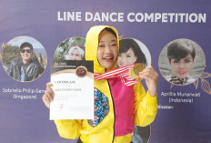 Kalahkan Rasa Gugup, Amira Nugraheni Raih Dua Medali Emas Line Dance Internasional