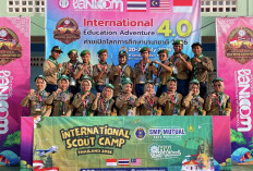 Wakil Indonesia, Belasan Siswa SMP Mutual Magelang Unjuk Gigi di Scout Camp Thailand